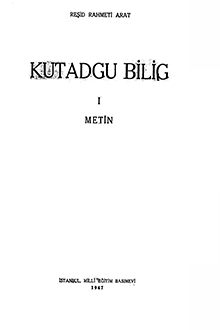 Kutadgu Bilig